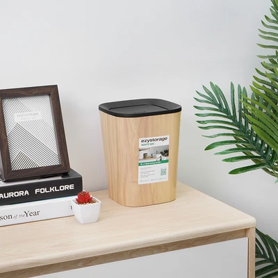 Gambar Ezy Storage Tempat Sampah Tutup Swing Plastik 5 Liter - Cokelat Natural