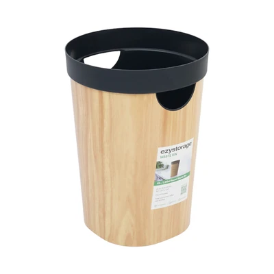 Gambar Ezy Storage Tempat Sampah Plastik Round 10 Liter - Cokelat Natural