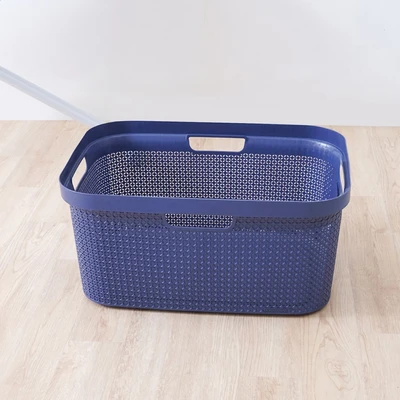 Gambar Ezy Storage 59x40.8x27.7 Cm Keranjang Laundry Mode - Biru