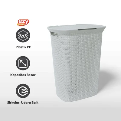 Gambar Ezy Storage 44.1x34.7x61.7 Cm Keranjang Laundry Mode - Hijau