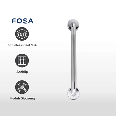 Gambar Fosa 40x3.2x0.12 cm Handle Kamar Mandi - Chrome