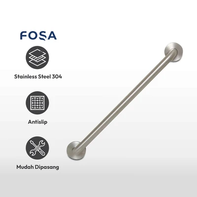 Gambar Fosa 60x3.2x0.12 cm Handle Kamar Mandi - Chrome