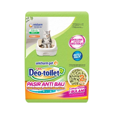 Gambar Unicharm Pet Deo Toilet Pasir Kucing Anti Bau 2 Liter