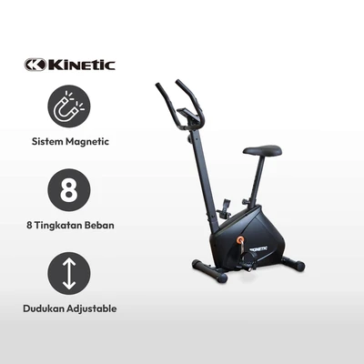 Gambar Kinetic Sepeda Statis Magnetic 510b - Oranye/hitam