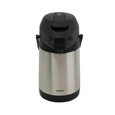 Gambar Kris Teko Vacuum Flask Stainless Steel 1.9 Liter - Silver/Hitam
