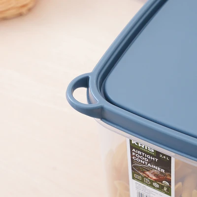 Gambar Kris Wadah Makanan Rectangle 2.4 Liter - Abu-Abu