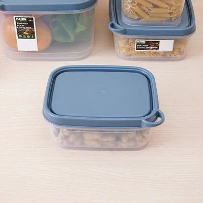 Gambar Kris Wadah Makanan Rectangle 700 ml - Abu-Abu