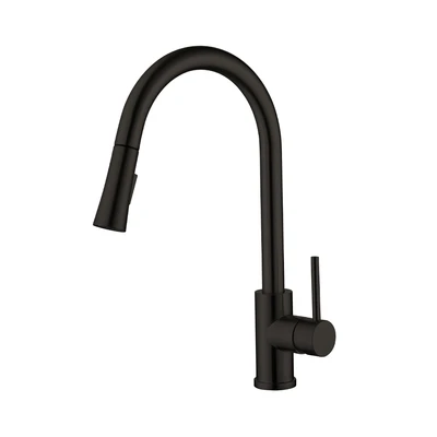 Gambar Acroz Veneto Keran Dapur Leher Angsa Mixer Pull Out - Hitam