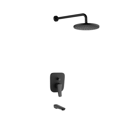 Gambar Acroz Veneto Set Shower Mandi Concealed Mixer - Hitam