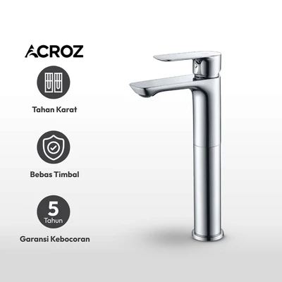Gambar Acroz 19x5x29.9 cm Vittoria Keran Wastafel Basin Mixer High