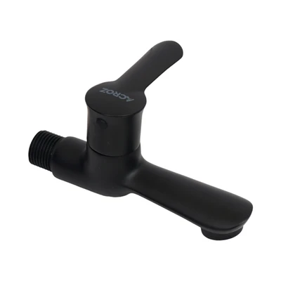 Gambar Acroz Veneto Keran Kamar Mandi 12x5.2x7.9 cm - Hitam