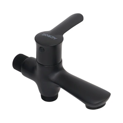 Gambar Acroz Veneto Keran Kamar Mandi 13x5.2x8 cm - Hitam