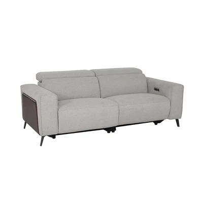 Gambar Ferrara Gilbert Sofa Recliner Fabric 3 Seater - Abu-Abu