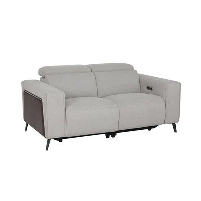 Gambar Ferrara Gilbert Sofa Recliner Fabric 2 Seater - Abu-Abu
