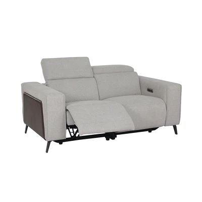 Gambar Ferrara Gilbert Sofa Recliner Fabric 2 Seater - Abu-Abu