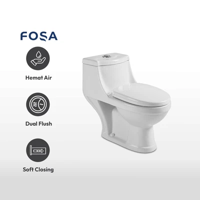 Gambar Fosa Kloset Duduk Washdown Monoblock A2156 - Putih