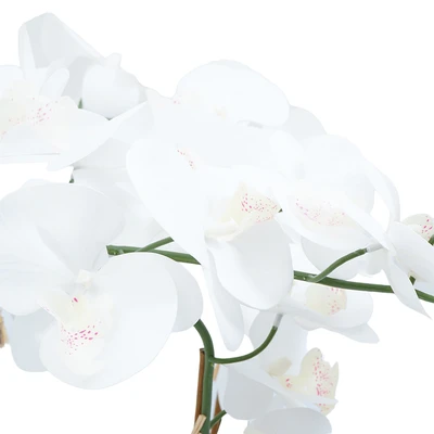 Gambar Informa Bunga Artifisial Orchid Dengan Pot 22x22x62 cm - Putih
