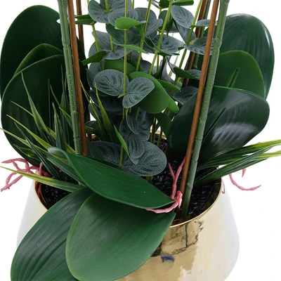 Gambar Informa Bunga Artifisial Orchid Dengan Pot 22x22x62 cm - Putih