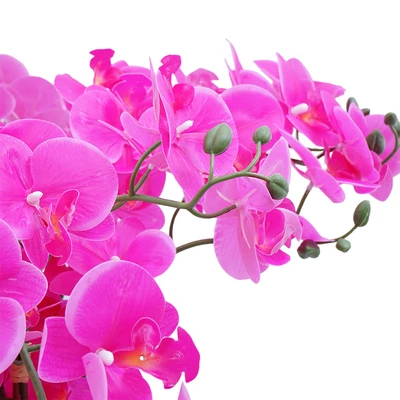 Gambar Informa Bunga Artifisial Orchid Dengan Pot 30x30x82 cm - Ungu