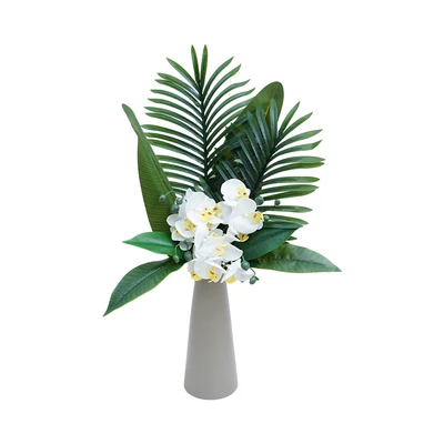 Gambar Informa Bunga Artifisial Orchid Dengan Pot 13x13x83 cm - Putih