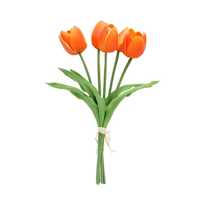 Gambar Informa Bunga Artifisial Tulip 13x13x36 cm - Oranye