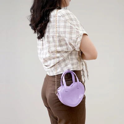 Gambar Ataru Tas Selempang Jelly Heart Dengan Handle Random