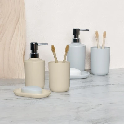 Gambar Stora Set 3 Pcs Gift Perlengkapan Kamar Mandi - Abu-Abu