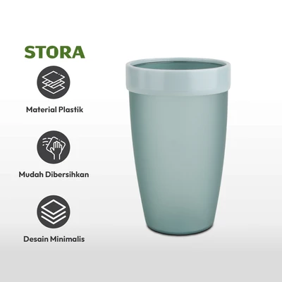 Gambar Stora 300 Ml Gelas Sikat Gigi - Biru
