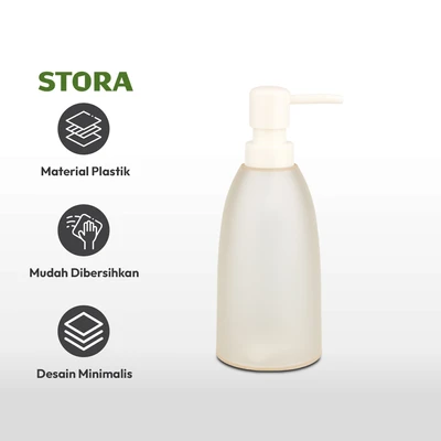 Gambar Stora 300 Ml Dispenser Sabun Cair Pump - Putih Ivory