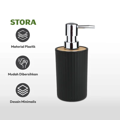 Gambar Stora 300 Ml Dispenser Sabun Cair Pump - Hitam