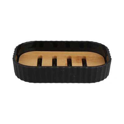 Gambar Stora 12.6x8.3x2.5 cm Tempat Sabun Batang - Hitam