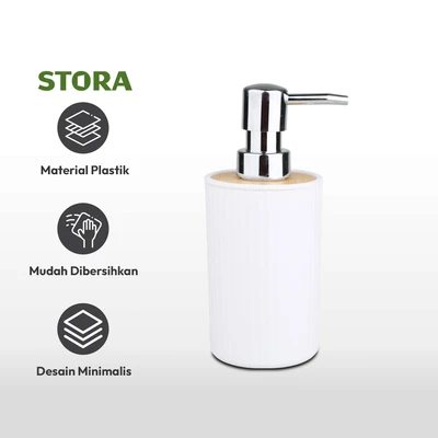 Gambar Stora 300 Ml Dispenser Sabun Cair Pump - Putih