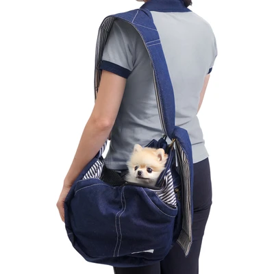 Gambar Pet Kingdom Tas Selempang Hewan Denim Bt-053 - Biru
