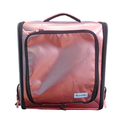 Gambar Pet Kingdom Tas Ransel Hewan Expandable - Pink Metalik