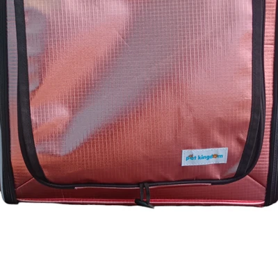 Gambar Pet Kingdom Tas Ransel Hewan Expandable - Pink Metalik