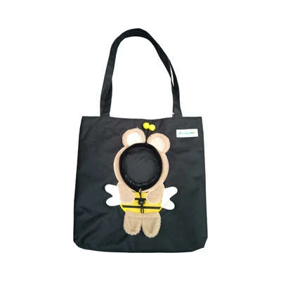 Gambar Pet Kingdom Tote Bag Hewan Bee Head - Hitam