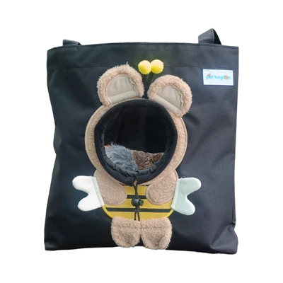Gambar Pet Kingdom Tote Bag Hewan Bee Head - Hitam