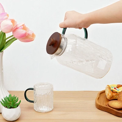 Gambar Appetite Jeza Teko Minum & Gelas Dengan Nampan Kaca 1.8 Liter Set 6 pcs