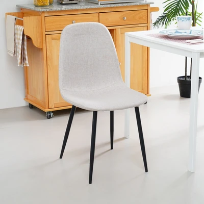 Gambar Informa Celia Kursi Makan Fabric - Krem Beige