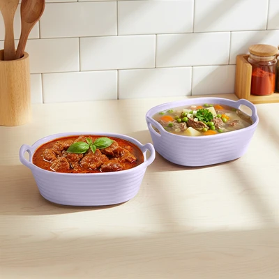 Gambar Appetite Hyunki Mangkuk Saji 18.7 cm Set 2 pcs - Ungu Muda