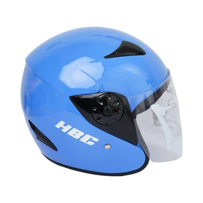 Gambar Hbc Helm Half Face Motor X80 - Biru Vesp