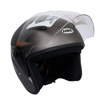 Gambar HBC Helm Half Face X80 - Abu-Abu Doff