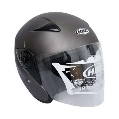 Gambar HBC Helm Half Face X80 - Abu-Abu Doff