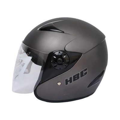 Gambar HBC Helm Half Face X80 - Abu-Abu Doff