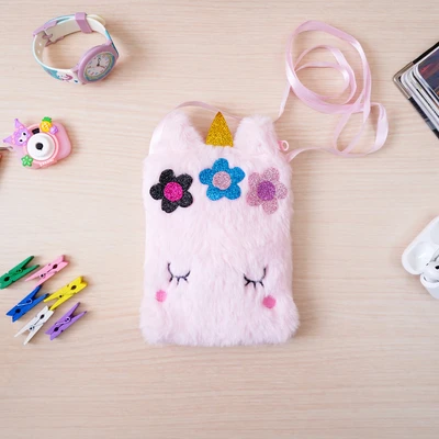 Gambar Ataru Tas Selempang Anak Unicorn - Pink