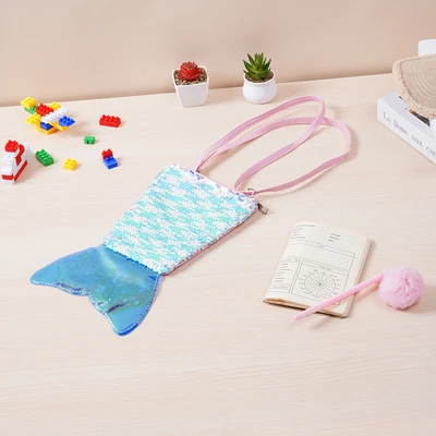 Gambar Ataru Tas Selempang Anak Mermaid Sequin Random