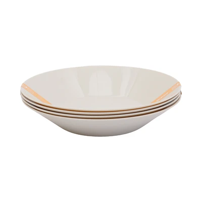 Gambar Selma Petite Piring Saji Curved Plastik Set 4 pcs - Krem Beige