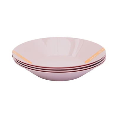Gambar Selma Petite Piring Saji Curved Plastik Set 4 pcs - Pink