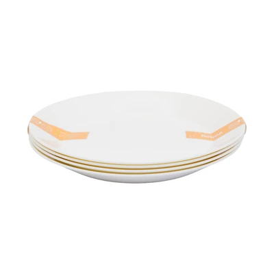 Gambar Selma Petite Piring Makan Basic Plastik Set 4 pcs - Putih