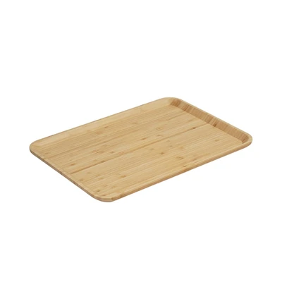 Gambar Kris Walde Nampan Saji Bambu Rectangle 45x32 cm - Cokelat